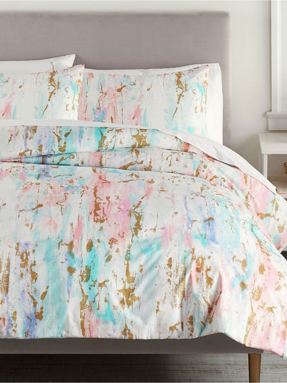 Skylar Metallic Duvet Cover and Shams